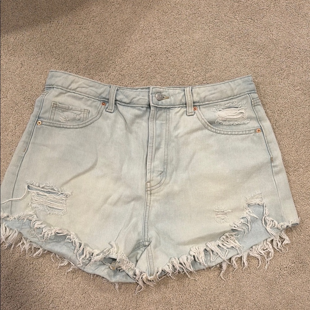 Wild Fable Blue Distressed Jean Shorts